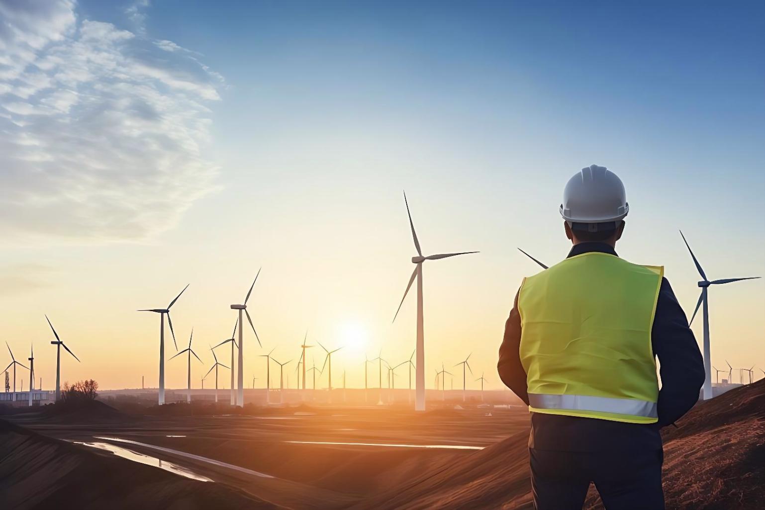 Coastal tidal energy installation site showing turbine infrastructure and ocean environment